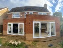 Ground floor home extension - kitchen and conservatory.