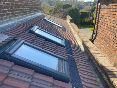 Rooflights in new roof installation - Bromley