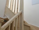 New wooden staircase, part of home renovation project in Bromley